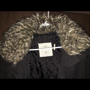 Long Black H&M Fur Coat